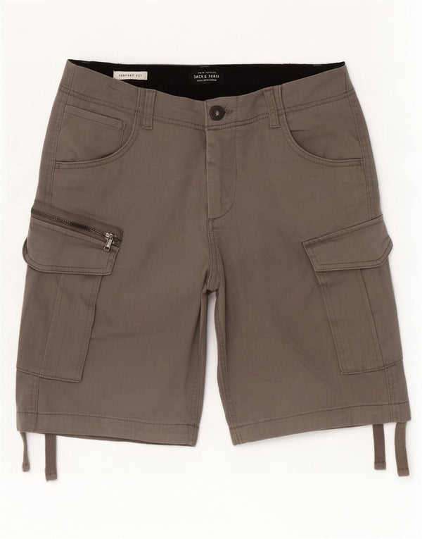 Jack & Jones Ανδρικό σορτς Cargo Comfort Fit Small W29 Γκρι βαμβακερό