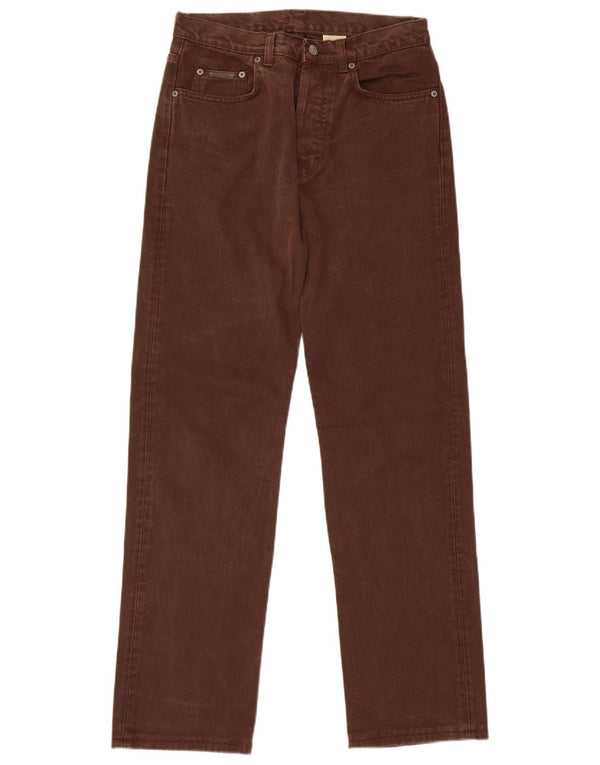 Calvin Klein Mens Straight Jeans W30 L31 Brown Cotton