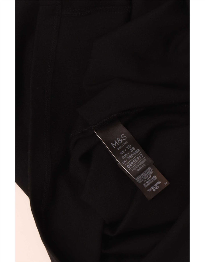 Marks & Spencer Γυναικεία Midi Φούστα UK 10 Small W30 Black Viscose