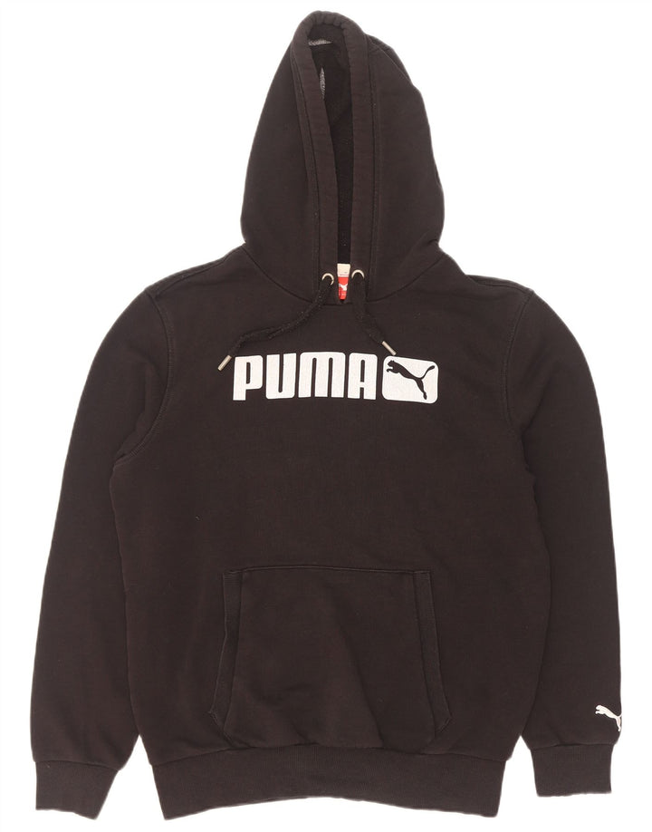Ανδρικό γραφικό κουκούλα Puma, μαύρο μαύρο