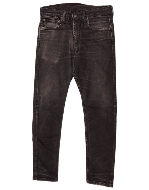 Levi's Mens 512 Slim Tapered Jeans W31 L30 Μαύρο βαμβακερό