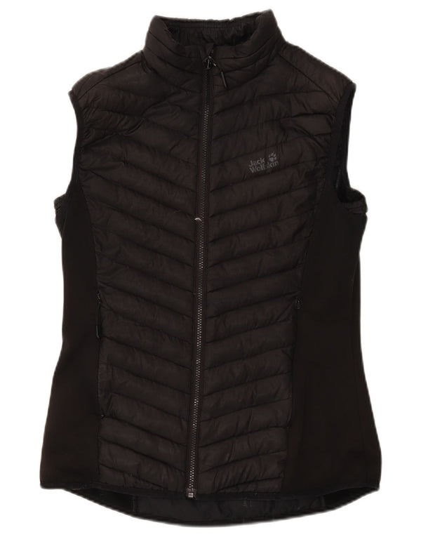 Jack Wolfskin Γυναικεία padded Gilet UK 12 Medium Black Polyester