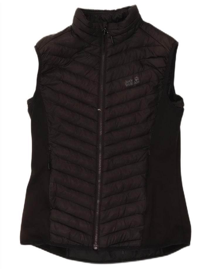 Jack Wolfskin Γυναικεία padded Gilet UK 12 Medium Black Polyester