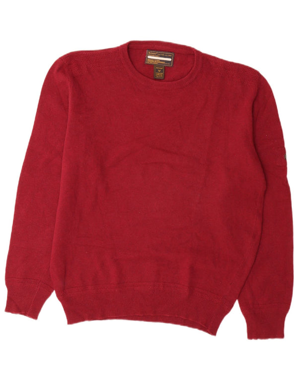 Ανδρικό πουλόβερ Avirex Crew Neck Jumper XL Βουργουνδί παρθένο μαλλί