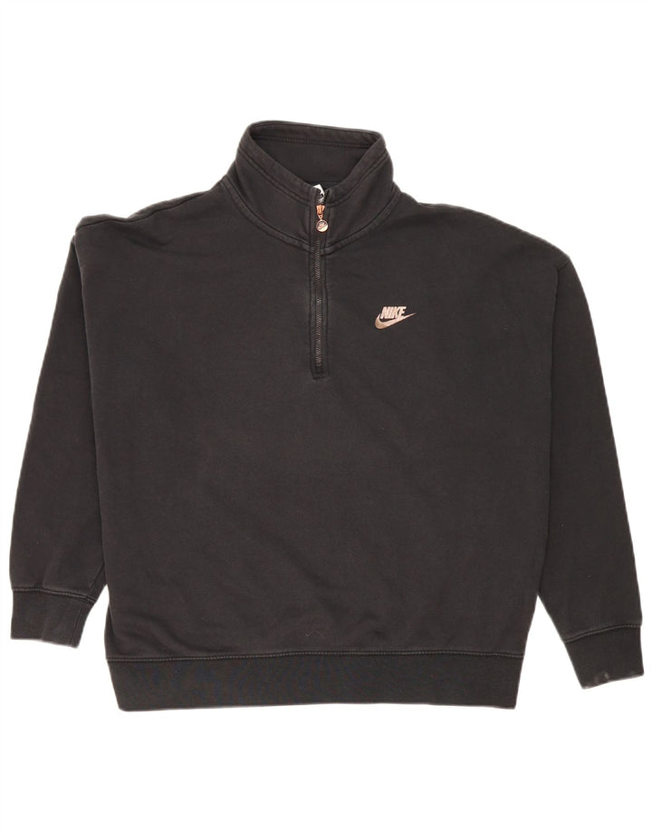 Γυναικείο φούτερ με γραφικό φερμουάρ Nike Jumper UK 14 Μεσαίο μαύρο