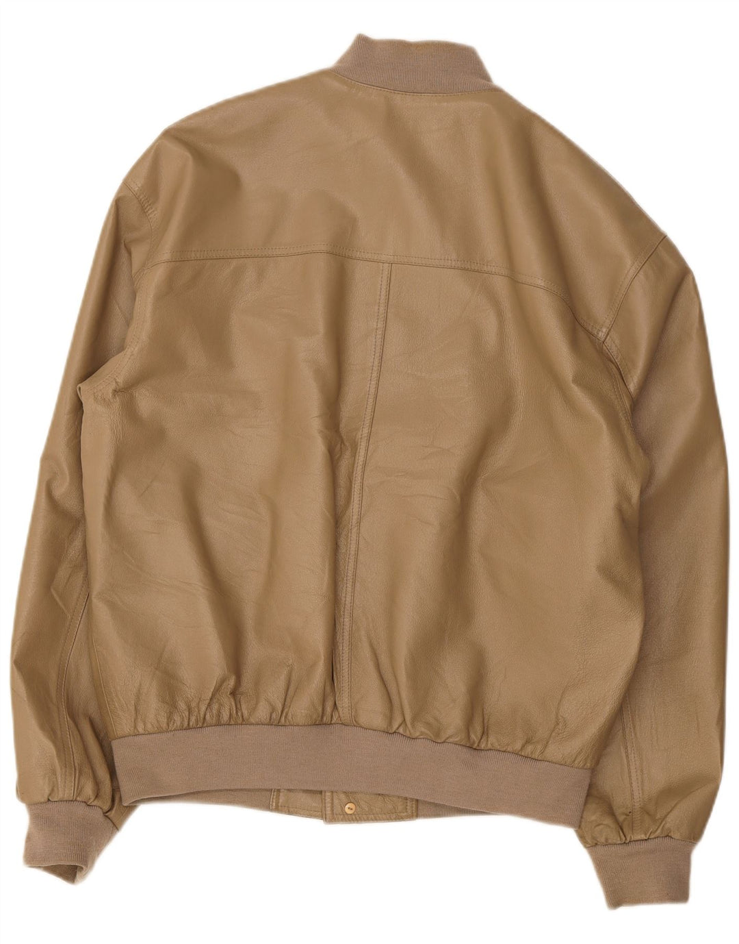 Vintage Ανδρικό Δερμάτινο Μπουφάν UK 42 XL Μπεζ