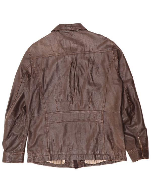 Σε Extenso Ανδρικό Δερμάτινο Μπουφάν UK 40 Large Brown