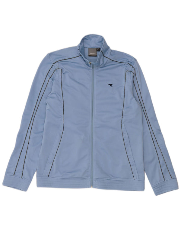 Diadora Γυναικεία αθλητική φόρμα Top Jacket UK 14 Large Blue Polyester