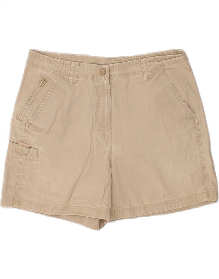 L.L.BEAN Womens Cargo Shorts US 12 Large W32  Beige Cotton Vintage L.L.Bean and Second-Hand L.L.Bean from Messina Hembry 