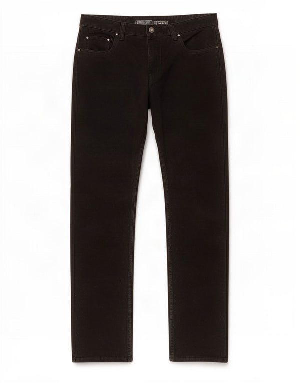 Canda Mens By C&A Straight Casual Παντελόνι W36 L32 Μαύρο βαμβακερό