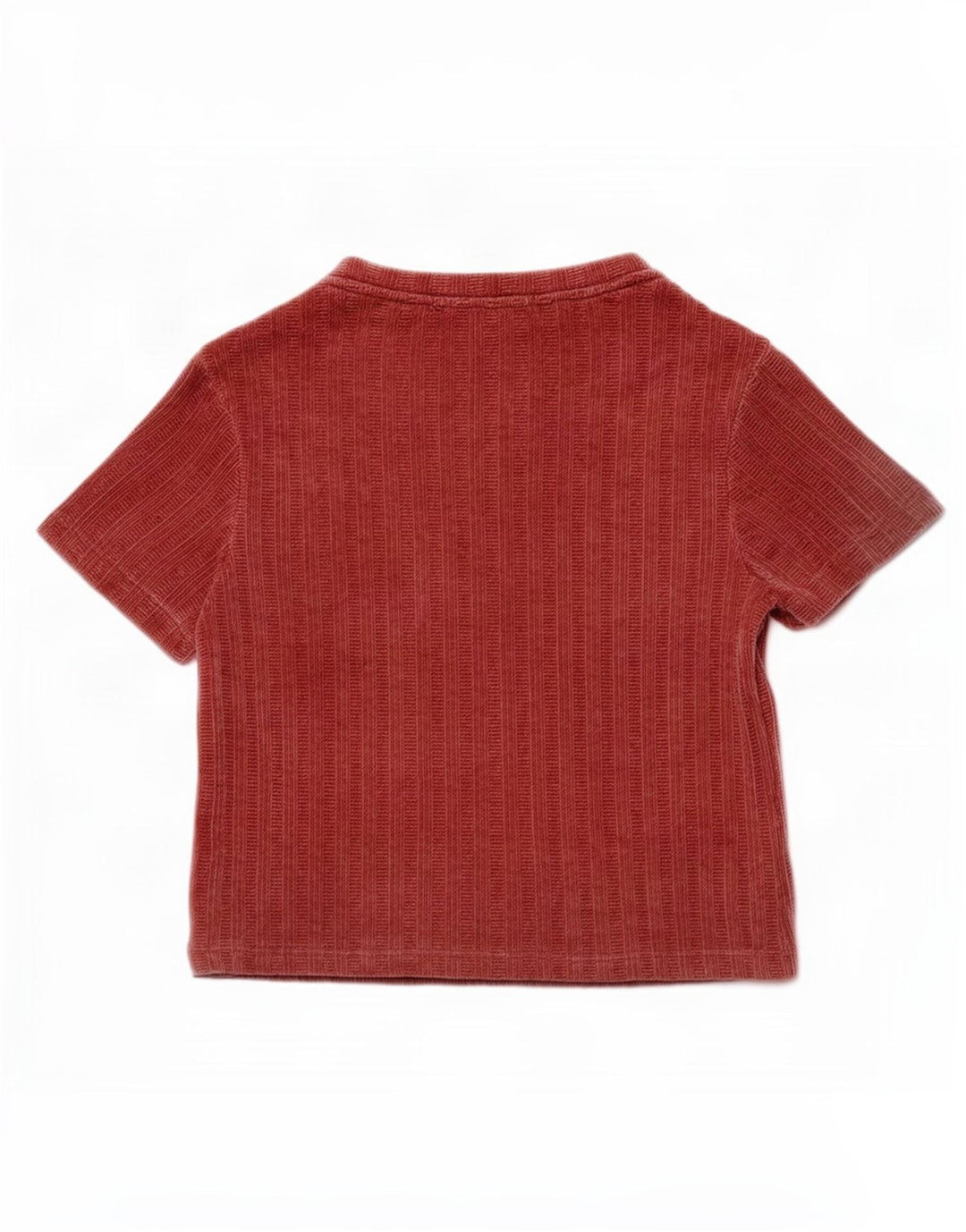 Zara Γυναικεία Βελούδινη Μπλούζα Τοπ UK 10 Small Red Polyester