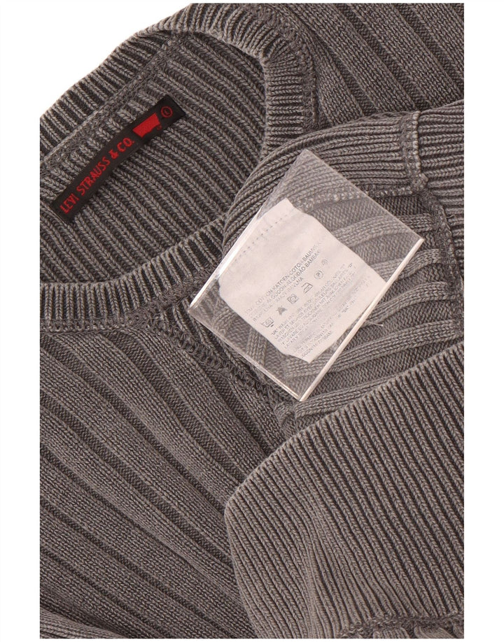 Ανδρικό πουλόβερ Levi's Crew Neck Jumper μεγάλο γκρι βαμβακερό