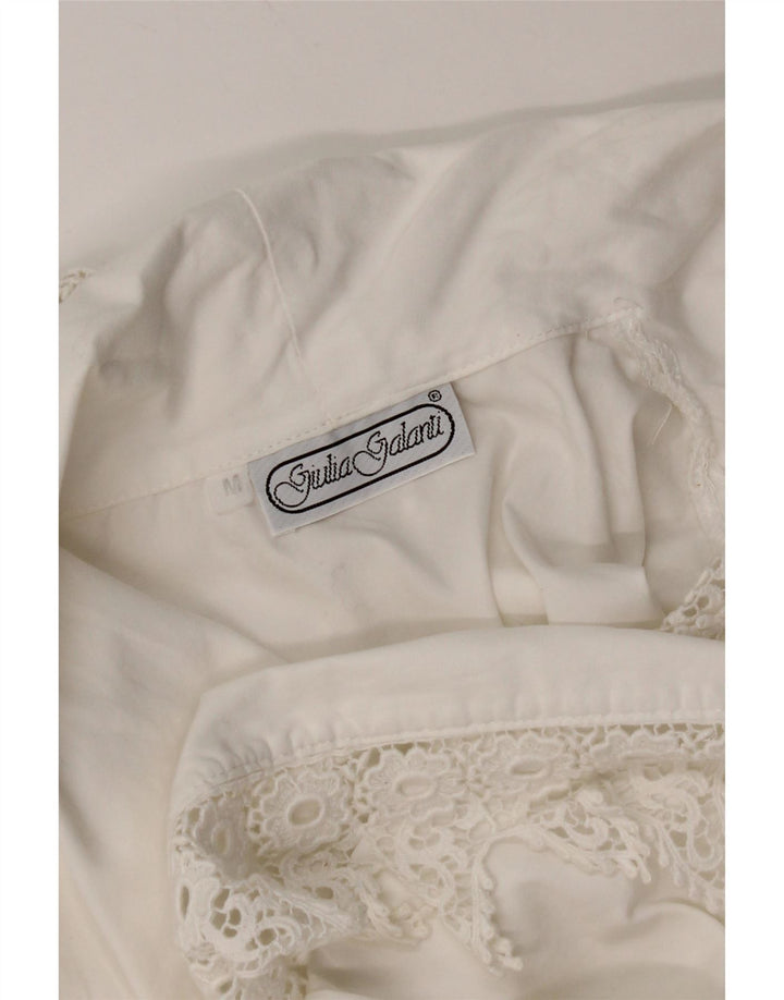 Giulia Galanti Γυναικείο πουκάμισο Μπλούζα UK 14 Medium White