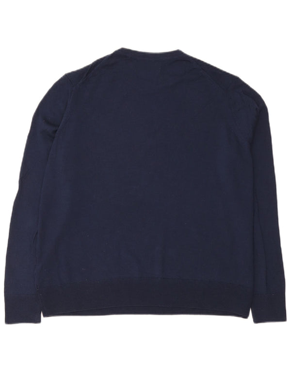 Marks & Spencer Γυναικείο πουλόβερ με λαιμόκοψη UK 16 Large Navy Blue