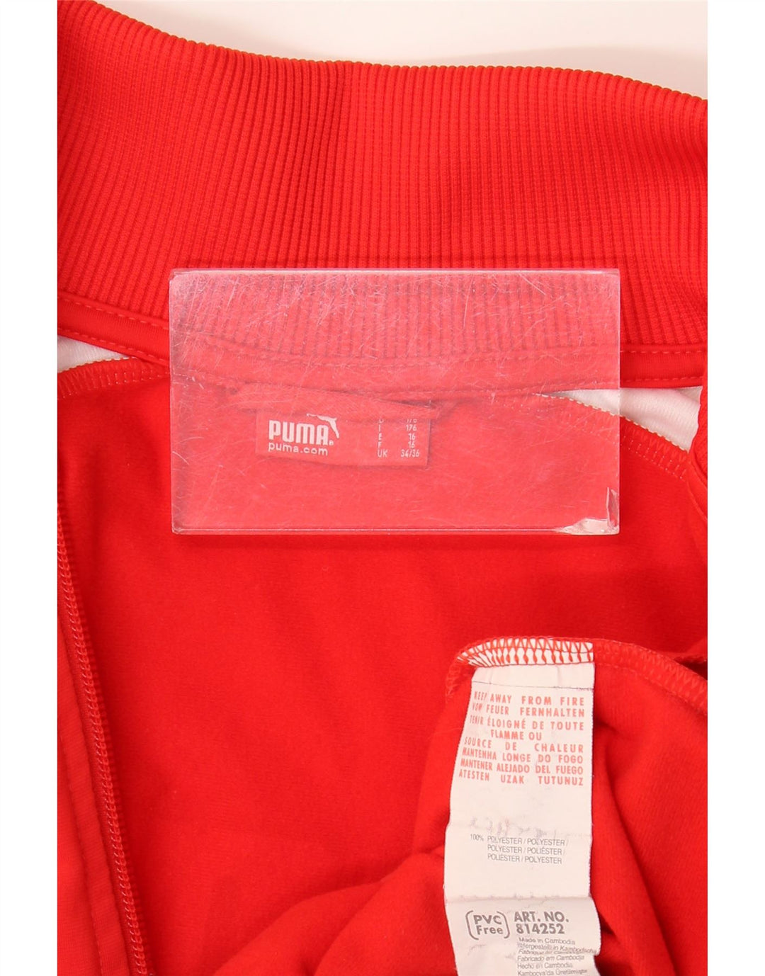 Puma Boys Graphic αθλητική φόρμα Top Jacket 15-16 Years Red Colourblock