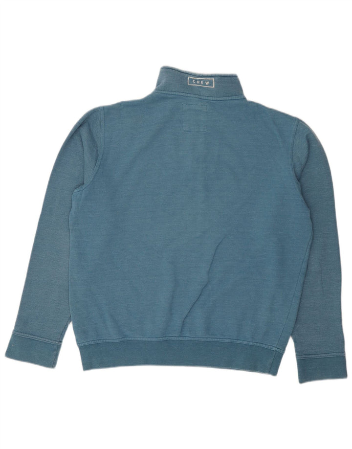 Ανδρικό φούτερ με φερμουάρ Crew Clothing, μεσαίο μπλε βαμβακερό