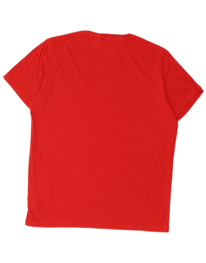 Ανδρικό T-Shirt Tommy Hilfiger Top μεγάλο κόκκινο βαμβακερό