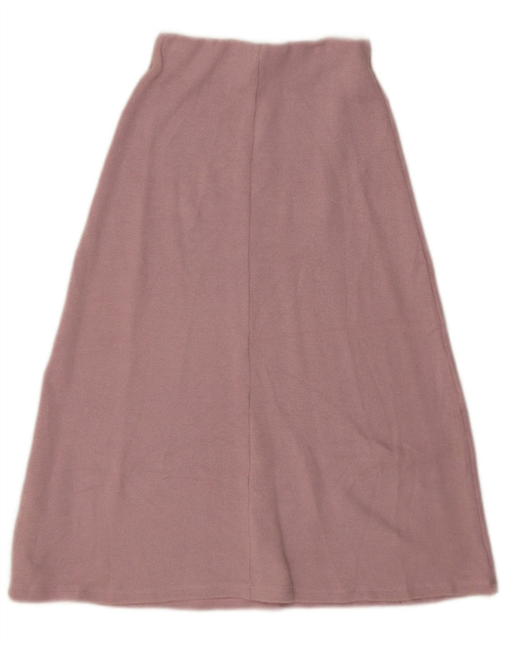 Zara Γυναικεία πλεκτή φούστα σε γραμμή Α Small W26 Pink Polyester
