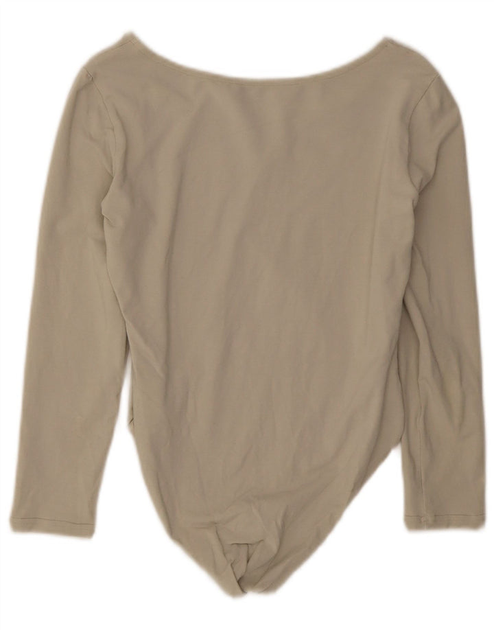 Vintage γυναικείο κορμάκι UK 14 Medium Beige βαμβακερό