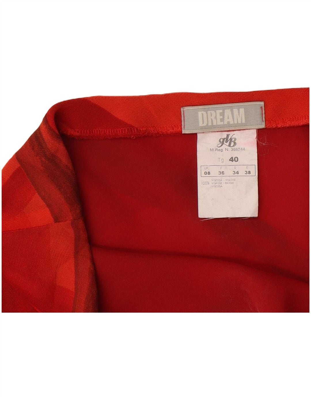 Dream γυναικεία φούστα A-Line UK 8 Small W27 Red Ride Viscose