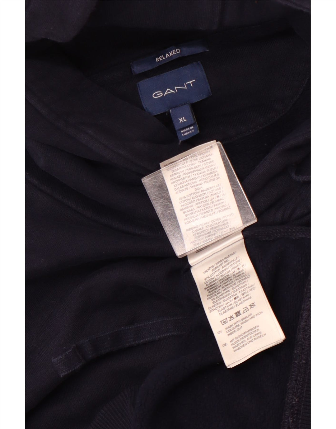 Ανδρικό GANT Relaxed Fit Hoodie Jumper XL Navy Blue Cotton