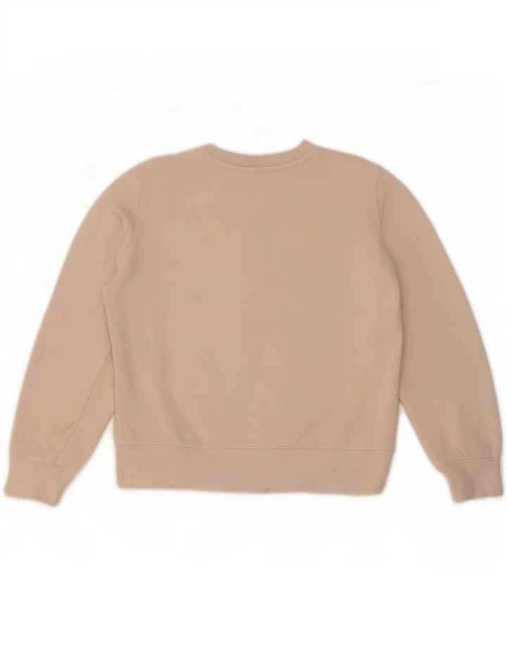Zara Γυναικείο Φούτερ μεγάλου μεγέθους Jumper UK 10 Small Beige βαμβακερό