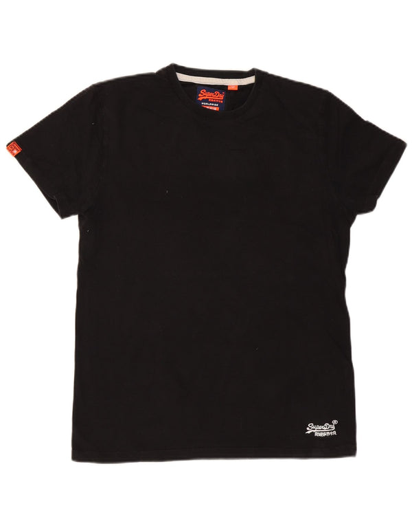 Ανδρικό T-Shirt SUPERDRY Top Μεσαίο μαύρο βαμβακερό