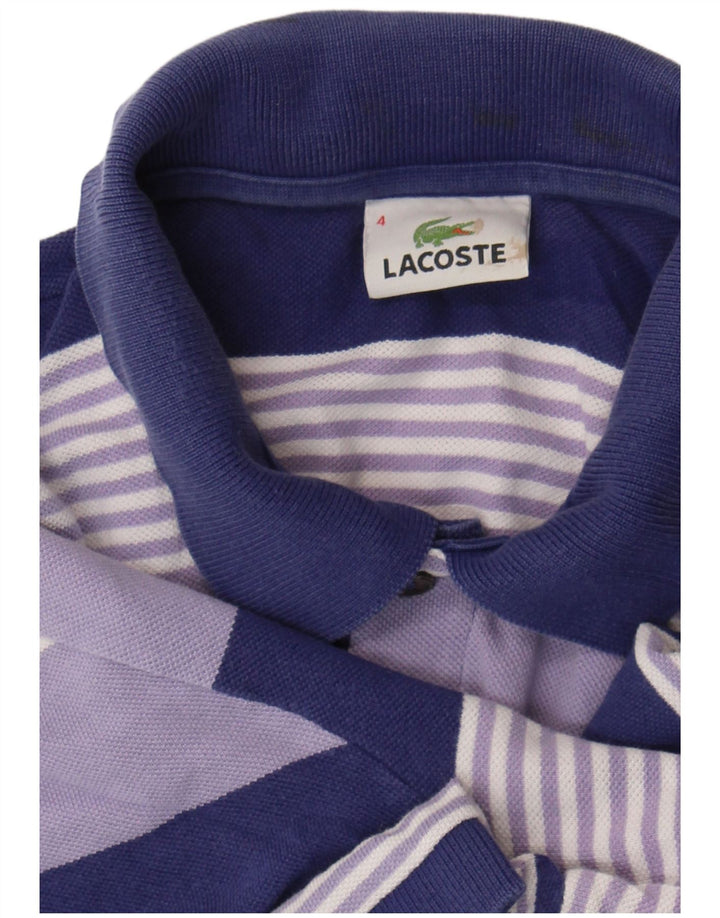 Ανδρικό πουκάμισο Polo Lacoste, Μέγεθος 4, Μεσαίο Μωβ ριγέ