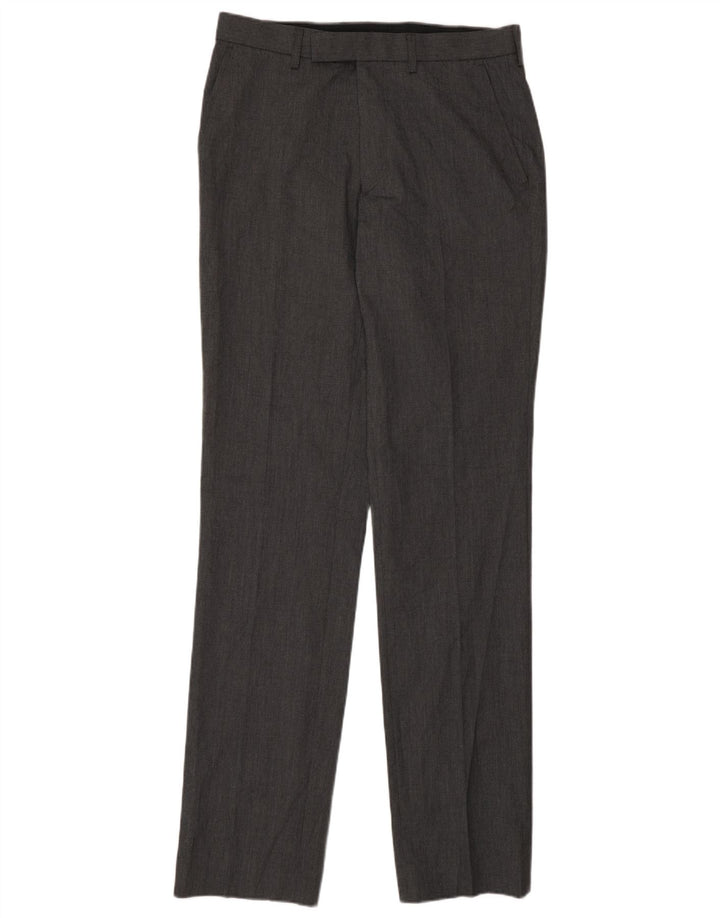 Ανδρικό ίσιο παντελόνι Marks & Spencer W30 L35 Grey Polyester
