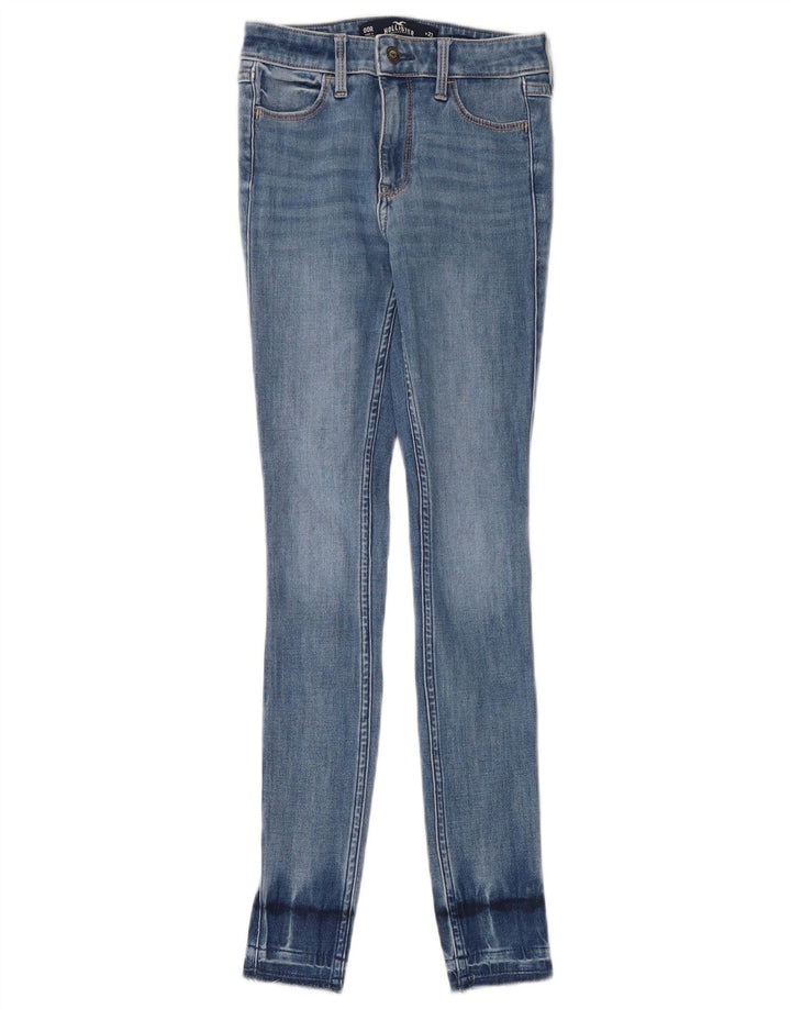 HOLLISTER Γυναικείο Ψηλό Skinny Jeans US 00 2XS W23 L30 Μπλε βαμβακερό