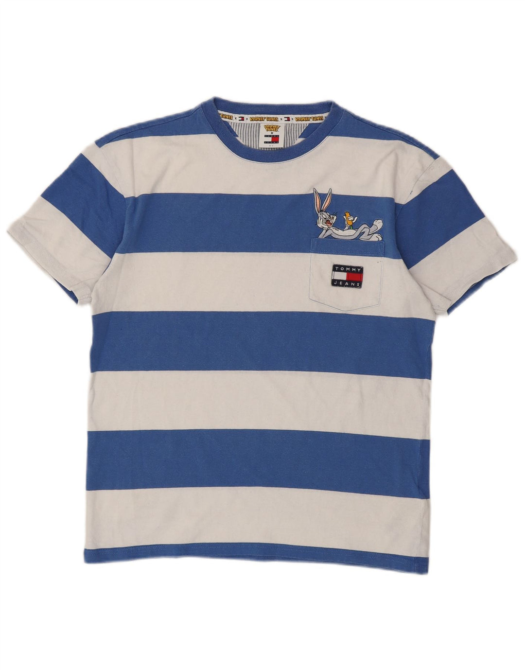 TOMMY HILFIGER Ανδρικό γραφικό μπλουζάκι Looney Tunes Top XS Μπλε ριγέ