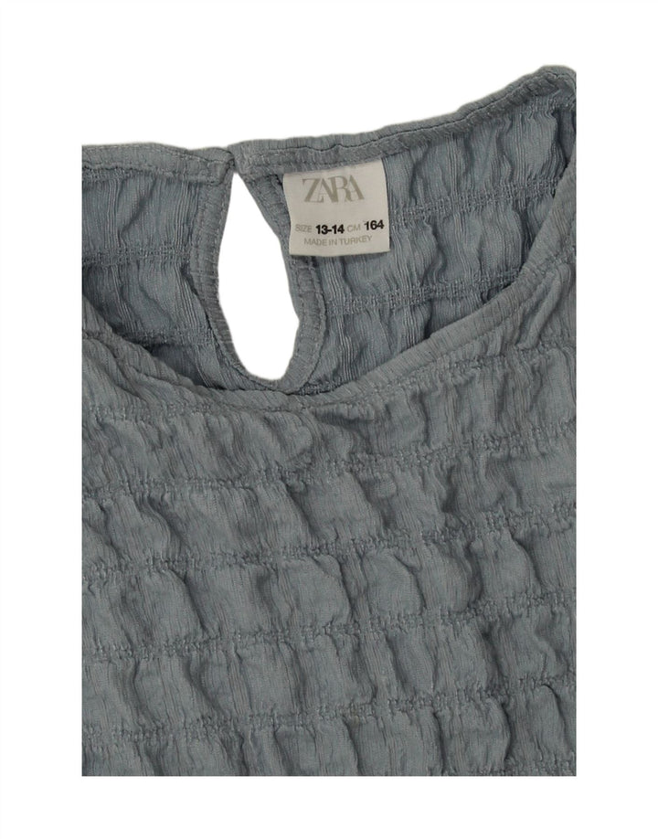 Zara Girls Sleeveless Μπλούζα Top 13-14 Years Blue