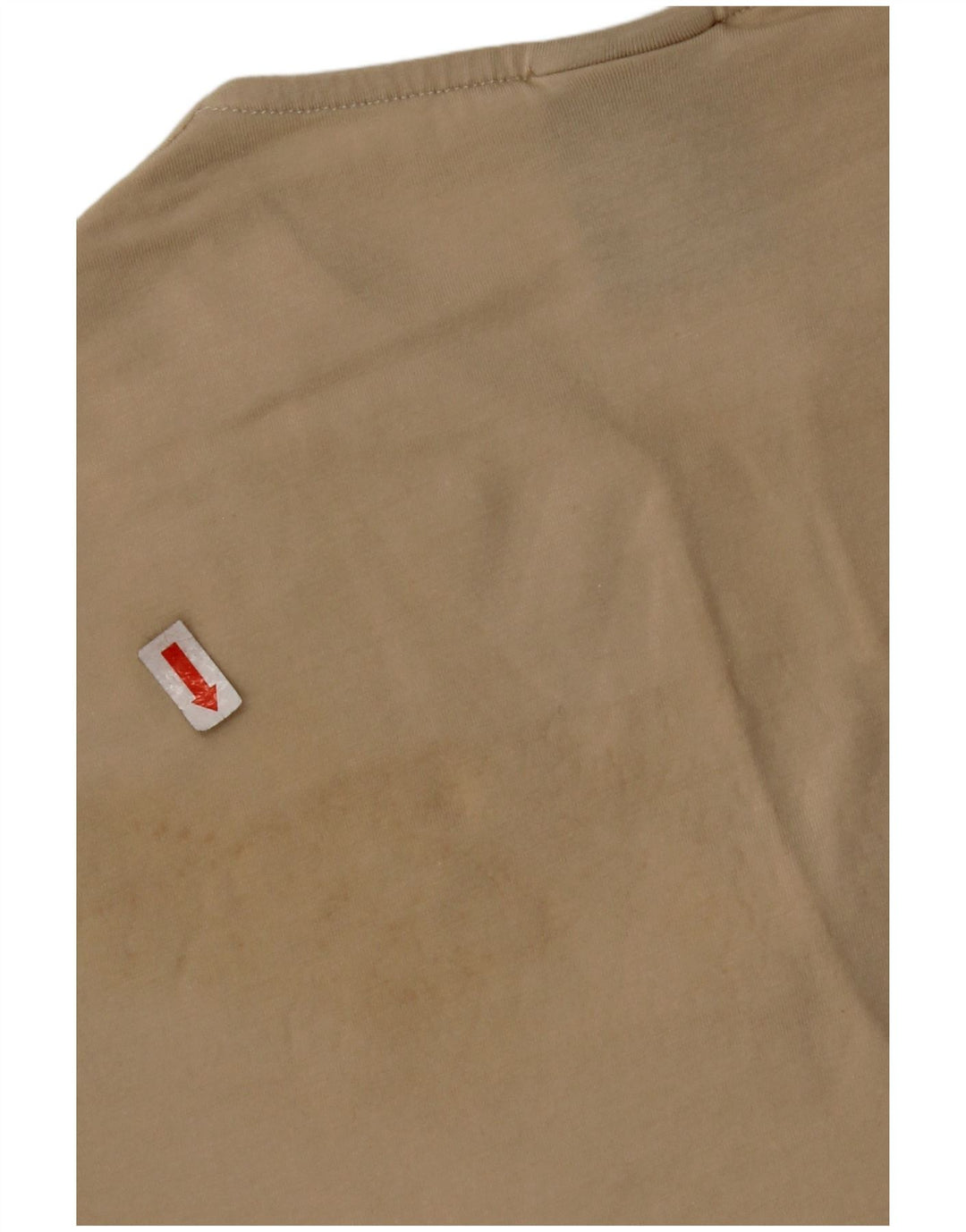 Γυναικείο T-Shirt NIKE Crop Top UK 10/12 Medium Beige