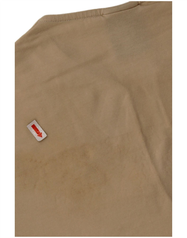 Γυναικείο T-Shirt NIKE Crop Top UK 10/12 Medium Beige