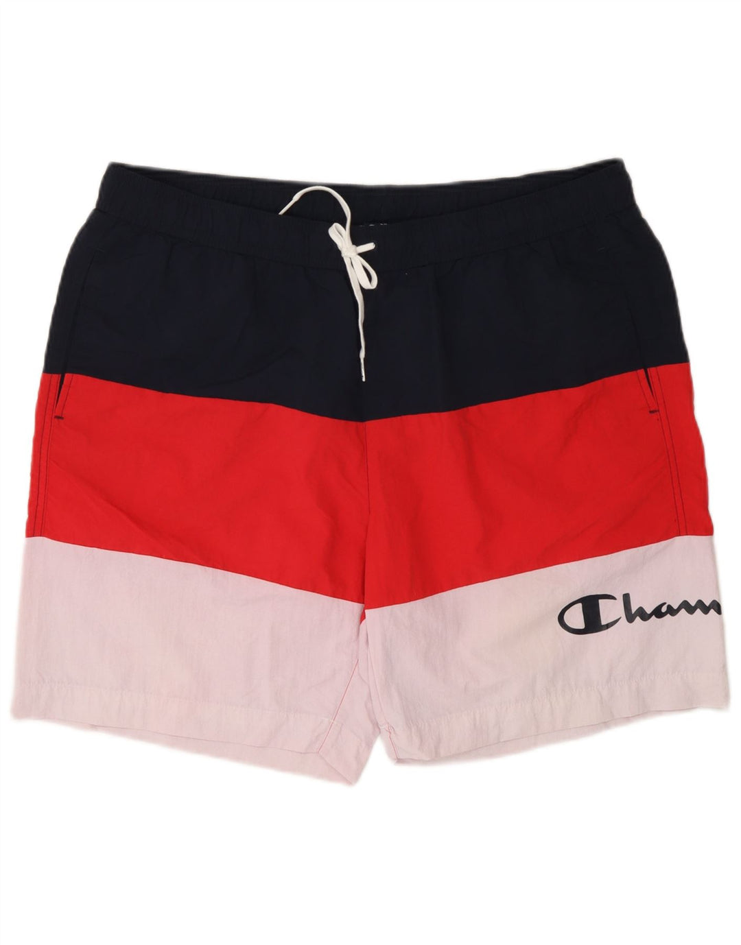 Ανδρικό σορτς κολύμβησης Champion 2XL Navy Blue Colorblock Πολυεστέρας