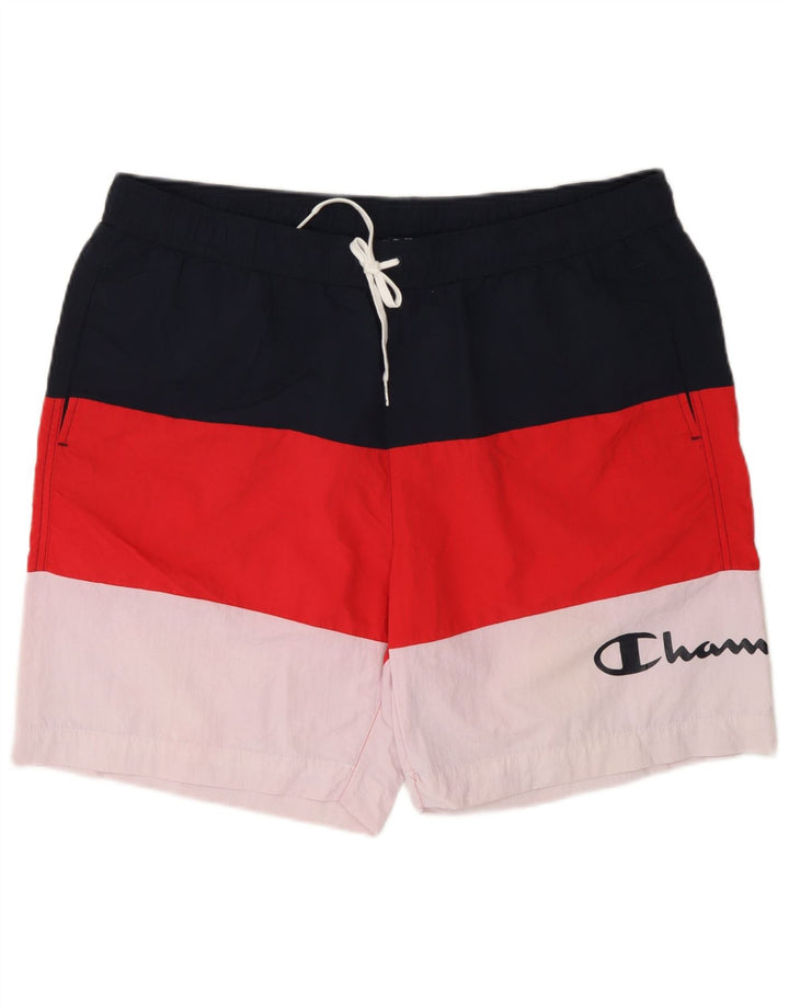 Ανδρικό σορτς κολύμβησης Champion 2XL Navy Blue Colorblock Πολυεστέρας