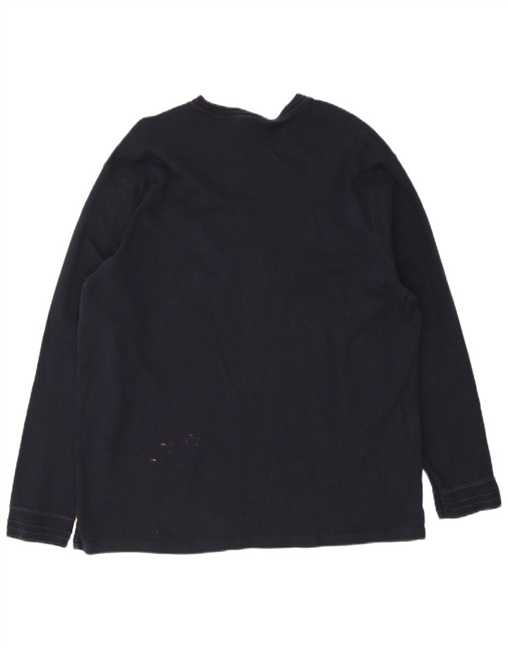 Marks & Spencer Ανδρικό Μπλε Harbour Μακρυμάνικο XL Navy Blue Cotton
