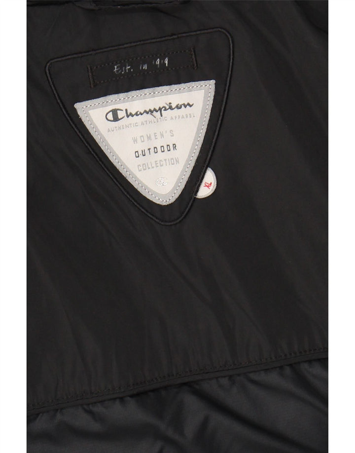 CHAMPION Womens Outdoor Padded Jacket UK 18 XL Black Vintage Champion and Second-Hand Champion from Messina Hembry 