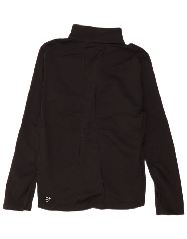 Puma γυναικεία φόρμα πουλόβερ με φερμουάρ Top UK 14 Medium Black Colourblock