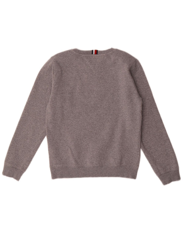 Tommy Hilfiger Boys Graphic Φούτερ Jumper 11-12 ετών Γκρι βαμβακερό