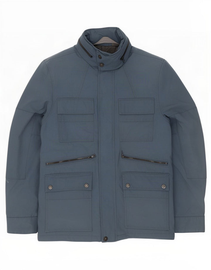 Ανδρικό μπουφάν με κουκούλα Marks & Spencer UK 38 Medium Blue Polyester