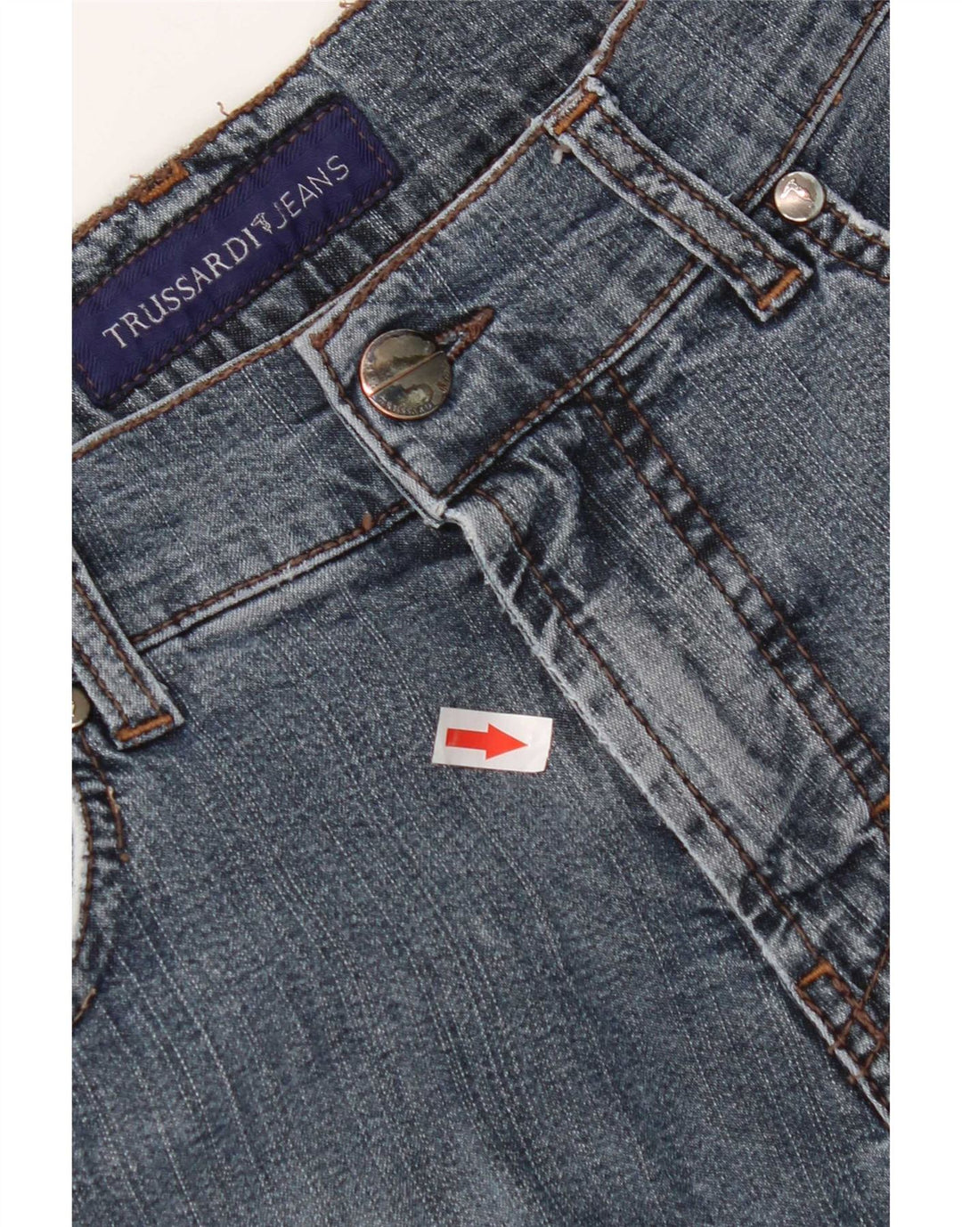 Ανδρικό τζιν Trussardi ίσιο W34 L32 Μπλε βαμβακερό
