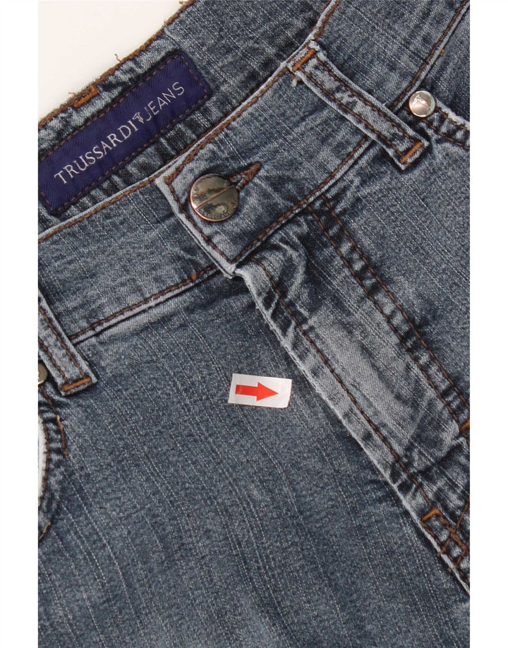 Ανδρικό τζιν Trussardi ίσιο W34 L32 Μπλε βαμβακερό