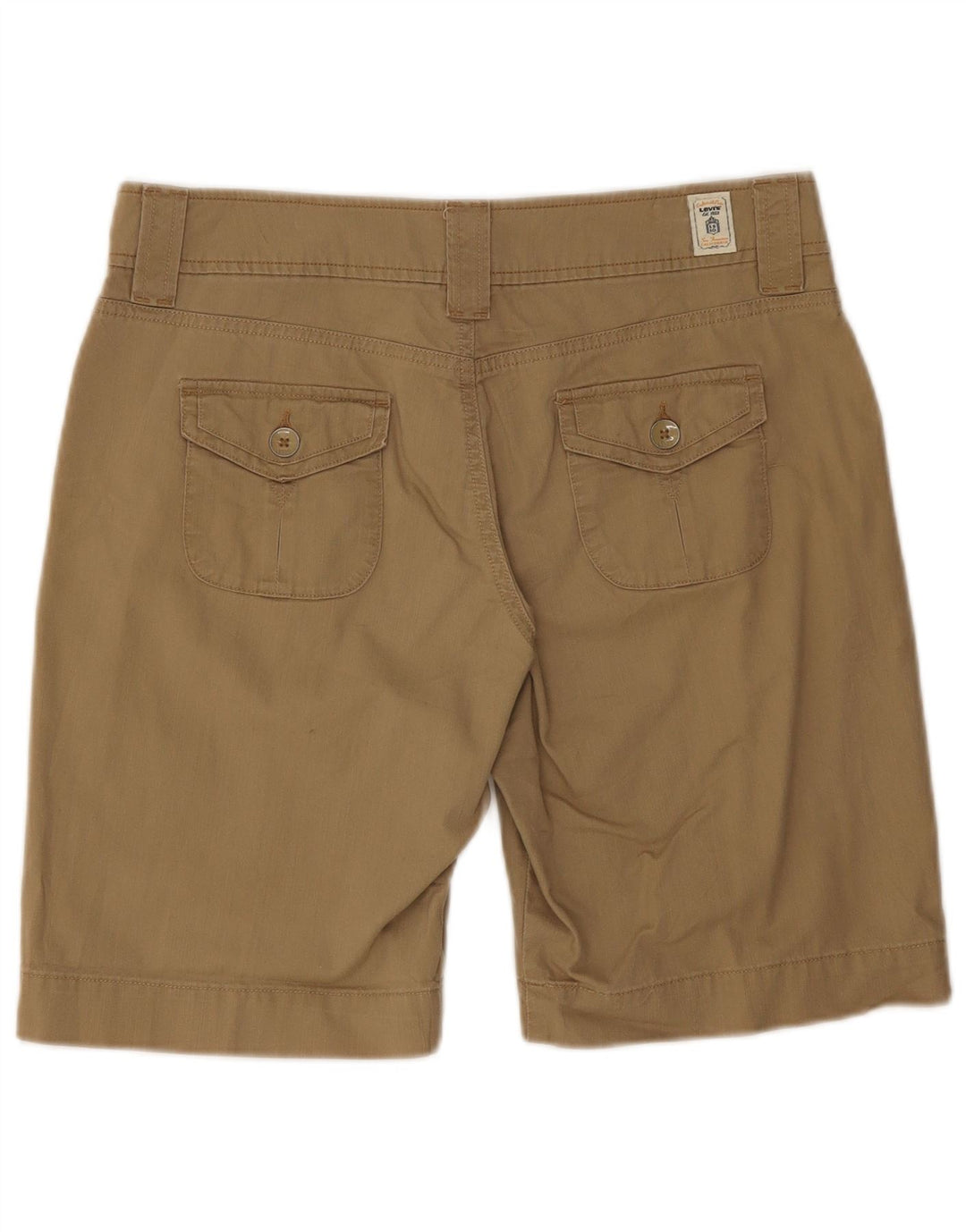 Γυναικείο σορτς chino Levi's W32 μεγάλο χακί βαμβακερό