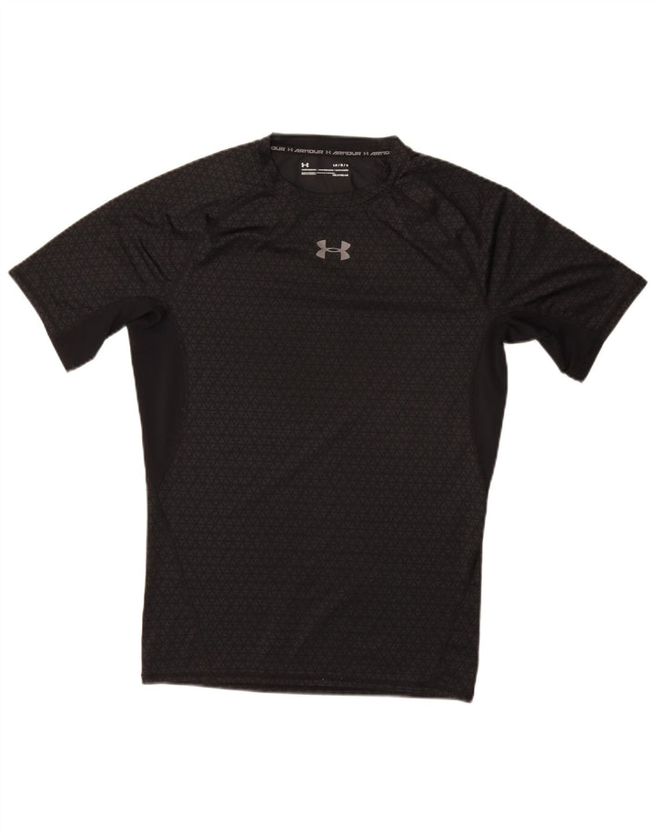 Ανδρικό μπλουζάκι UNDER Armour Heat Gear Top Large Grey Geometric Synthetic