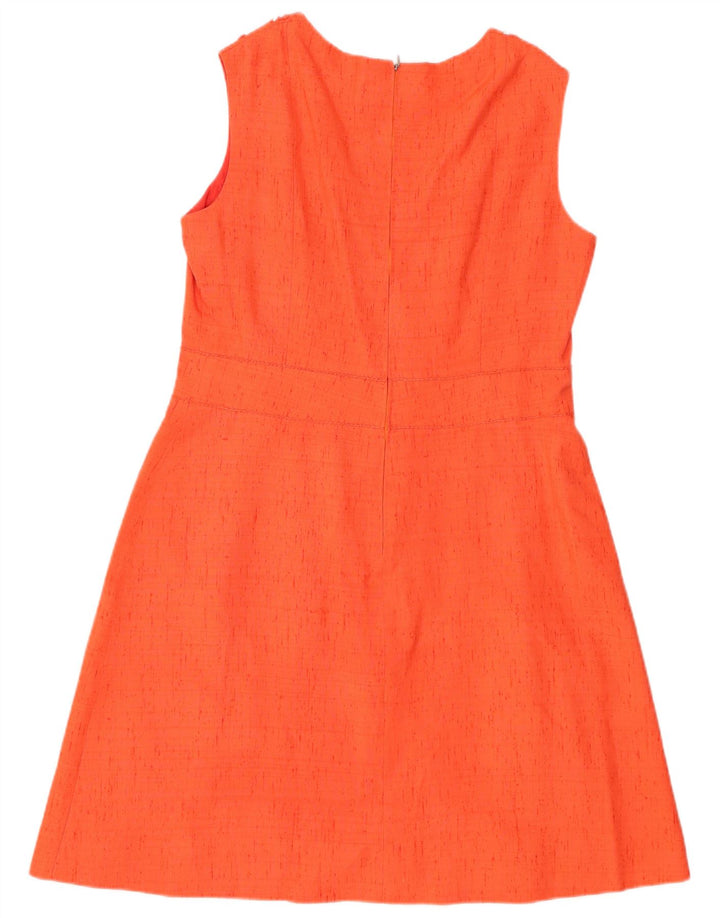 Vintage γυναικείο σετ 3 κουμπιών 2 τεμαχίων UK 12 μεσαίου πορτοκαλί μετάξι