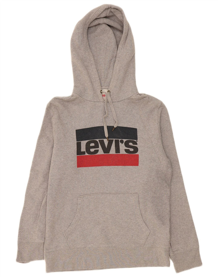 Ανδρικό γραφικό κουκούλα Levi's Βαμβακερό μεσαίο γκρι