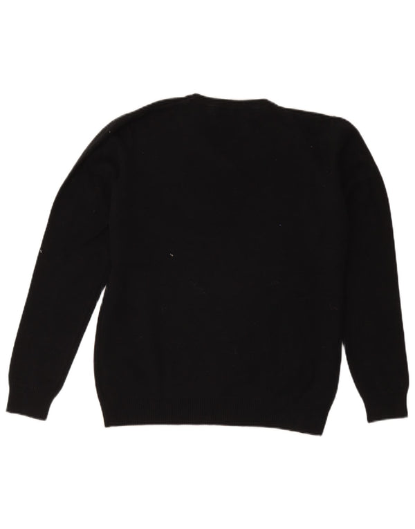 Marks & Spencer Boys πουλόβερ πουλόβερ με λαιμόκοψη 14-15 ετών μαύρο βαμβακερό