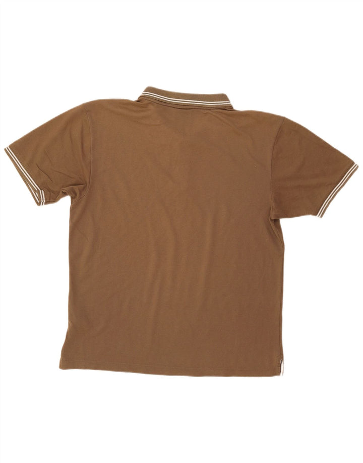 Ανδρικό μπλουζάκι πόλο CHAMPION, μεγάλο καφέ βαμβακερό