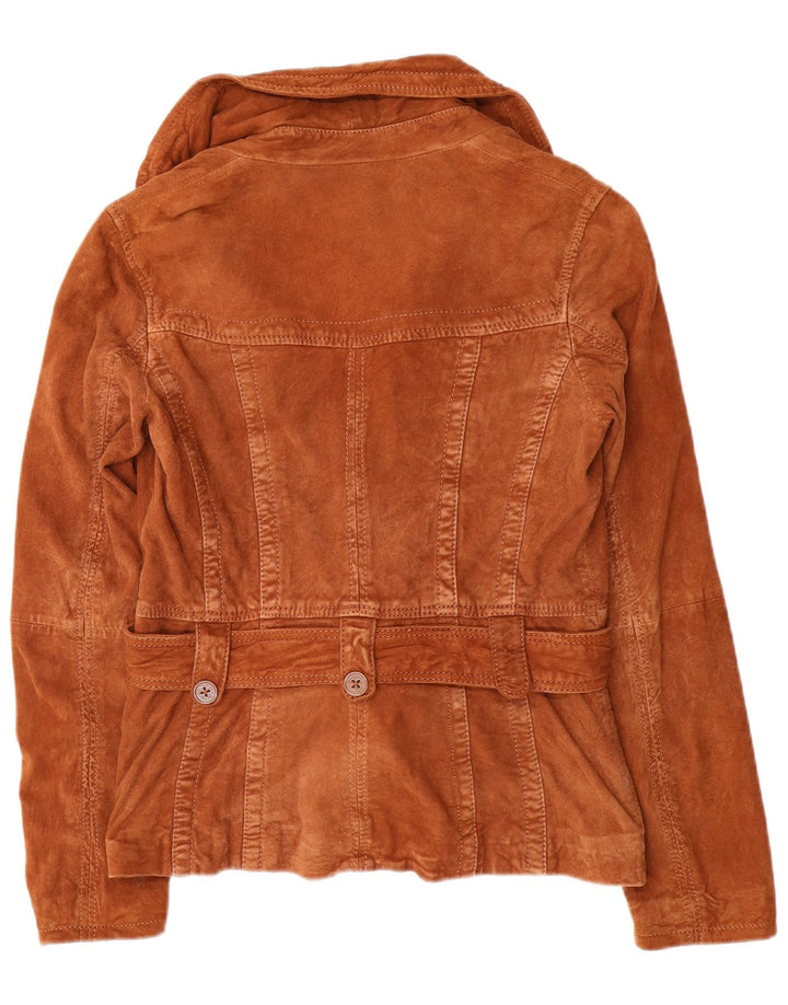 EDC Γυναικείο Suede Jacket UK 14 Δερμάτινο μεσαίο καφέ